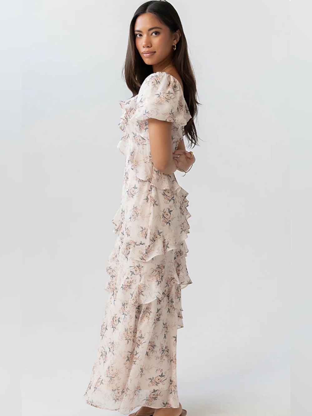NWT WORTH COLLECTIVE RUFFLED MAXI SMALL